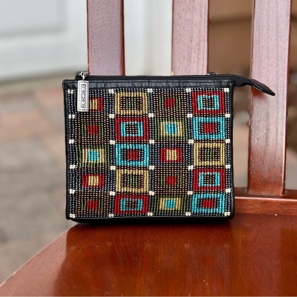 Brighton Beaded/Genuine Leather Small Pouch